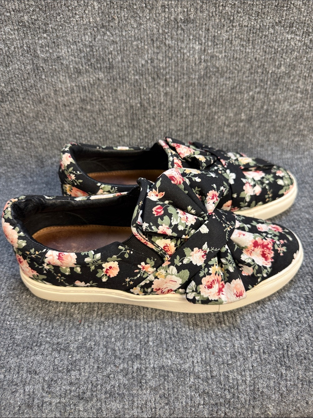 Halogen Floral Bow Slip-On Sneakers - Women’s Size 8M Cute!